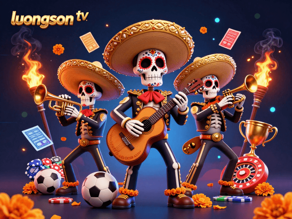 Experience engaging sports betting moments with luongson tv through vibrant illustrated scenes of gambling excitement.