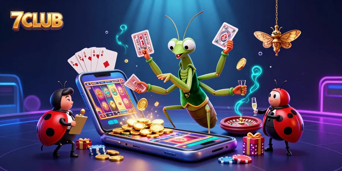 Experience the exhilarating gameplay at 7CLUB with vibrant characters and dynamic gaming elements