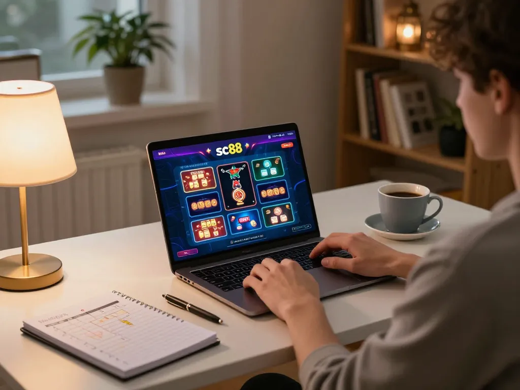 Engage in online gambling on sc88 from the comfort of home while strategizing.