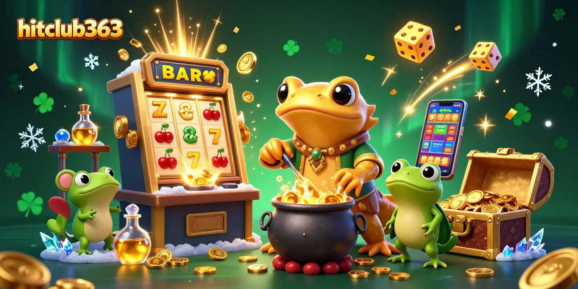 Engage with hitclub363's vibrant slot scene featuring golden elements and enchanted characters.