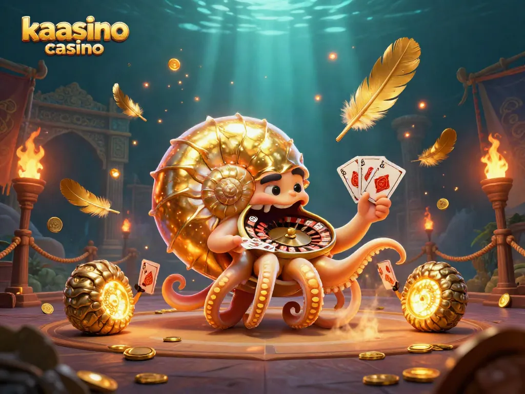 Experience the thrill of gaming at kaasino casino with 3D cartoon characters and vibrant casino elements.