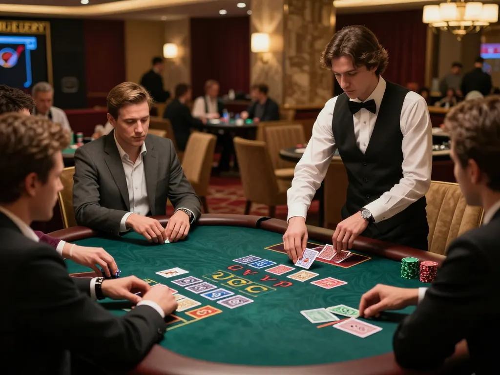 Experience thrilling blackjack at Sky88 chính thức with players enjoying the game and strategic moments.