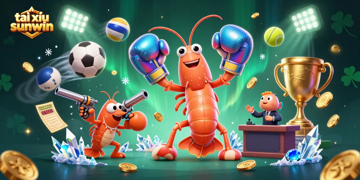 Experience the excitement of tài xỉu sunwin with dynamic gaming action featuring vibrant characters and thrilling sports elements.