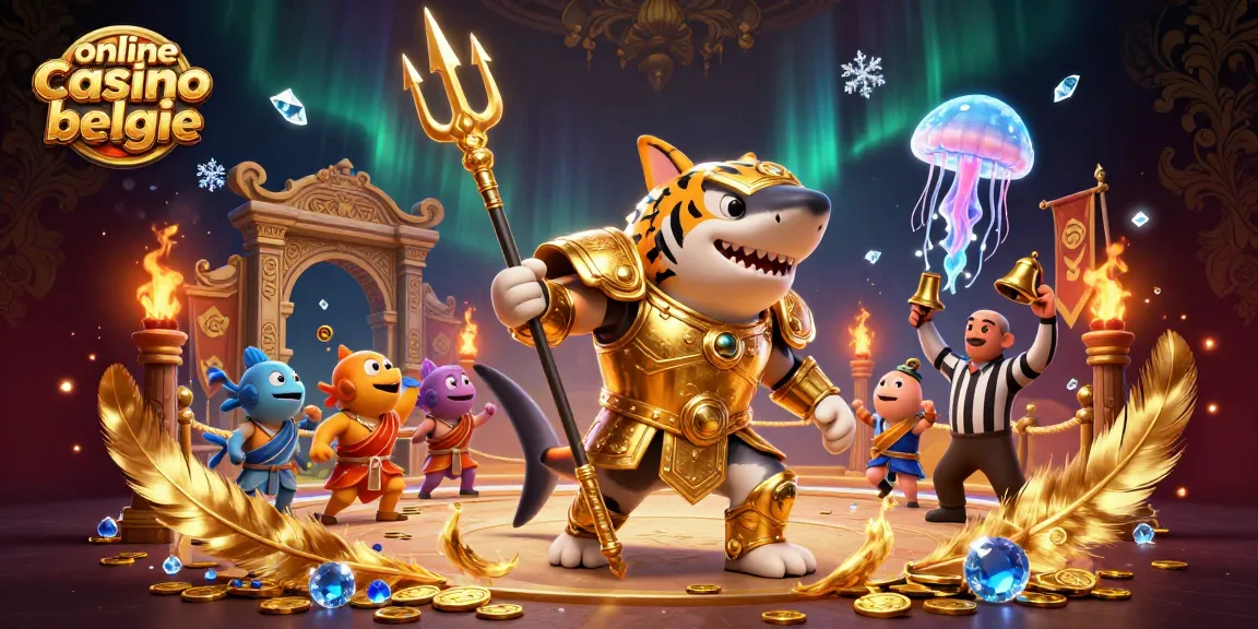 Experience the thrill of gaming at online casino belgie in a vibrant 3D undersea colosseum scene.