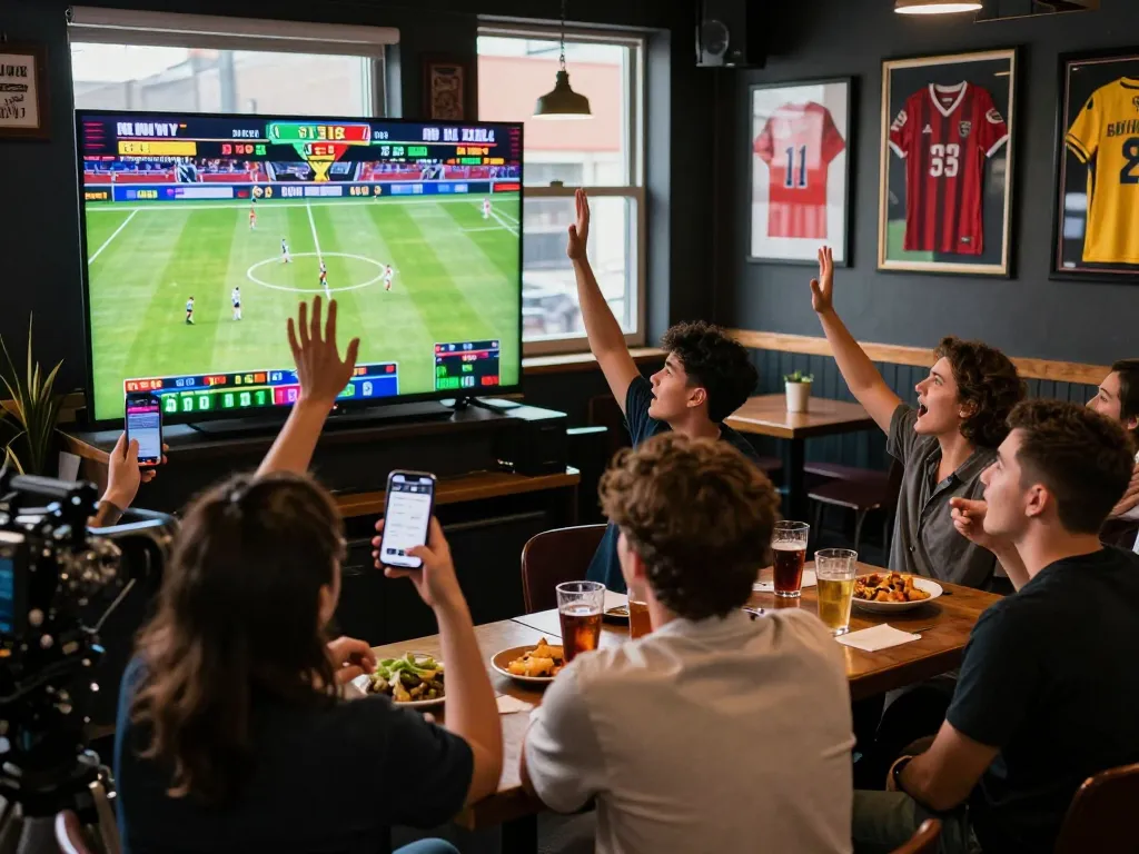 Engaged users placing bets on the Five88 chính thức platform during an exciting sports event.