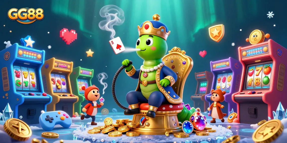 Experience thrilling gameplay with GG88 in a vibrant casino-themed 3D illustration, featuring exciting game elements.