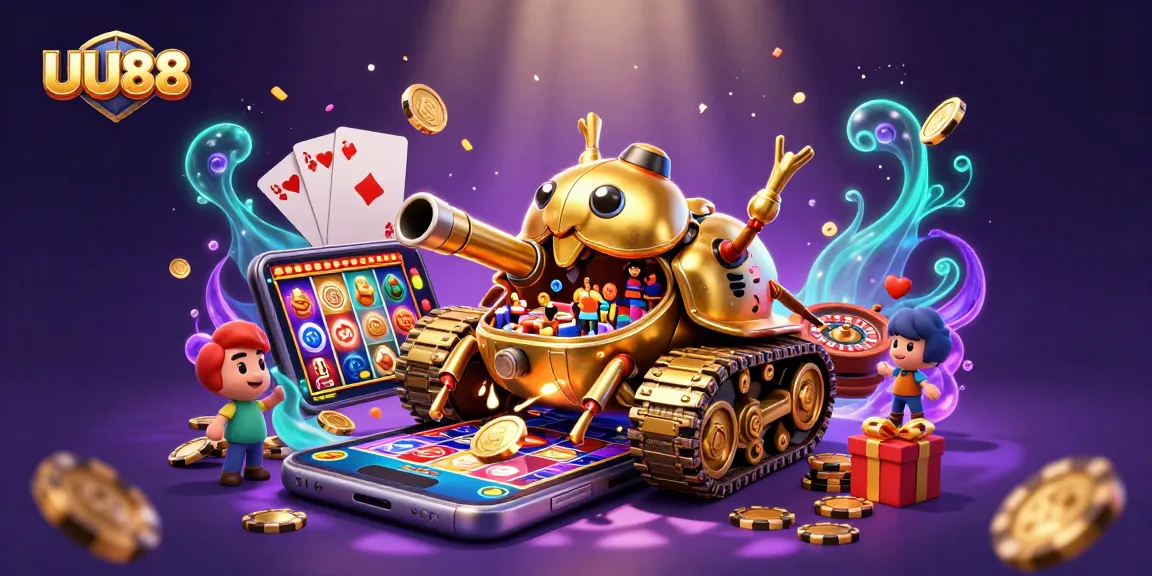 Experience exciting gameplay visuals with UU88's vibrant online casino elements.